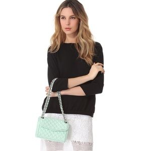 Rebecca Minkoff Mint Green Leather Quilted Purse